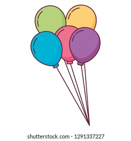 balloons helium floating icon