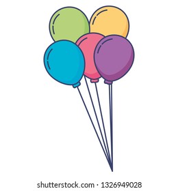 balloons helium floating icon
