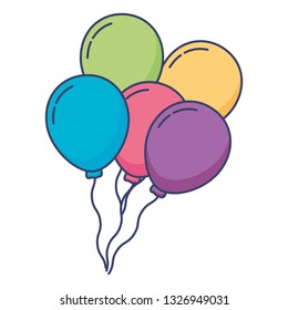 balloons helium floating icon