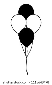 balloons helium isolated icon