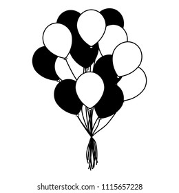 balloons helium isolated icon