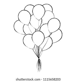 balloons helium isolated icon