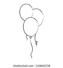 balloons helium isolated icon
