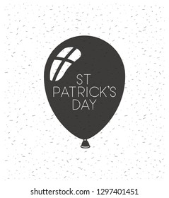 balloons helium with saint patrick font