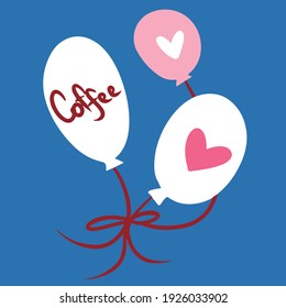 balloons holiday coffee valentine's day