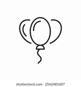 balloons holiday icon sign vector