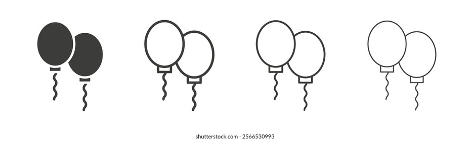 Balloons icon collection for website design, app, UI design.