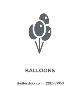 Balloons icon. Balloons design concept from Christmas collection. Simple element vector illustration on white background.