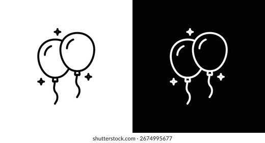 Balloons icon design elements for graphic designs. Vector icons
