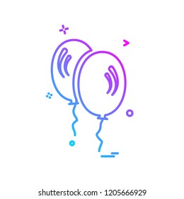 Balloons icon design vector