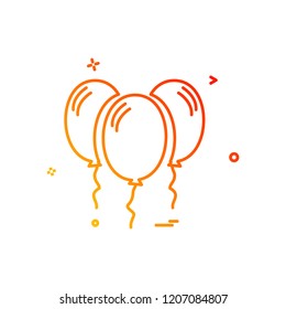 Balloons icon design vector