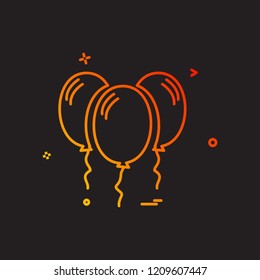 Balloons icon design vector