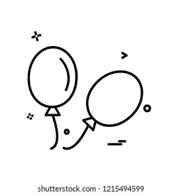 Balloons icon design vector