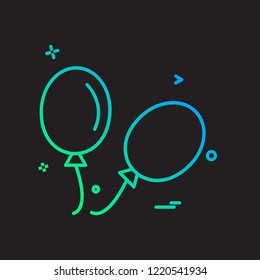 Balloons icon design vector