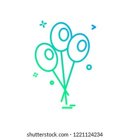 Balloons icon design vector