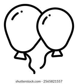 Balloons Icon Element For Design