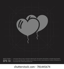 balloons icon - EPS 10