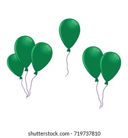 balloons icon in flat design