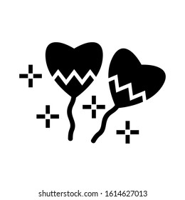 balloons icon isolated sign symbol vector illustration - high quality black style vector icons
