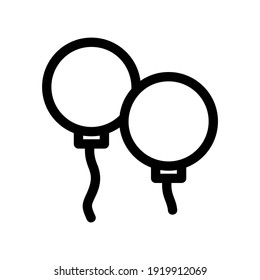 balloons icon or logo isolated sign symbol vector illustration - high quality black style vector icons

