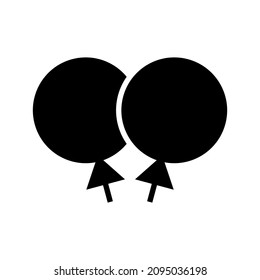 balloons icon or logo isolated sign symbol vector illustration - high quality black style vector icons
