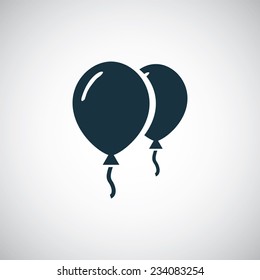 balloons icon on white background 