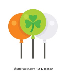 Balloons icon, Saint patrick's day related vector illustration