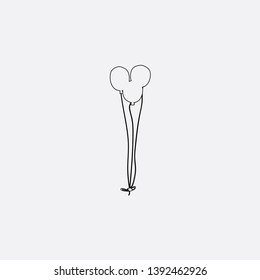 balloons icon sign signifier vector