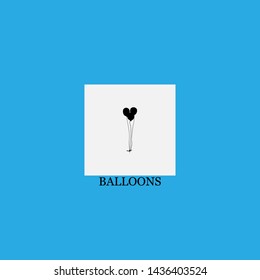 balloons icon sign signifier vector