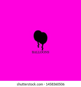 balloons icon sign signifier vector