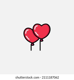 Balloons icon sign vector,Symbol, logo illustration for web and mobile