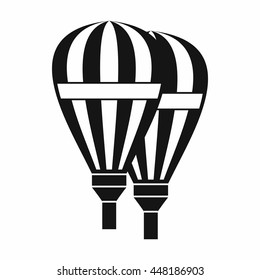 Balloons icon in simple style isolated vector illustration. Entertainment and tourism symbol