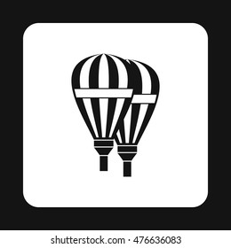 Balloons icon in simple style isolated on white background. Entertainment and tourism symbol