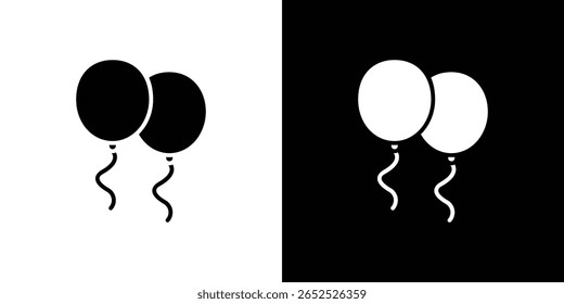 Balloons icon symbol collection. Flat vector stock illustration.