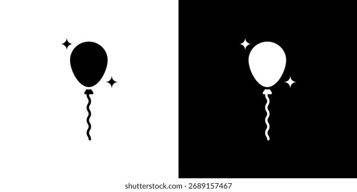 Balloons icon symbol. simple flat symbol on blank background.
