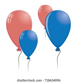 balloons icon in trendy flat design 