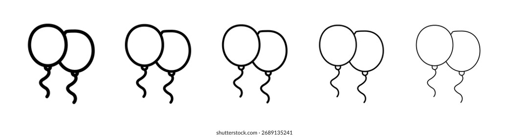 Icono de globos Arte vectorial Ilustración