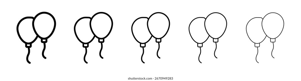Balloons icon vector collection. EPS 10