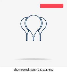 Balloons icon. Vector concept illustration for design.