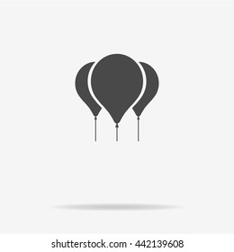 Balloons icon. Vector concept illustration for design.