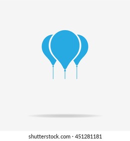 Balloons icon. Vector concept illustration for design.