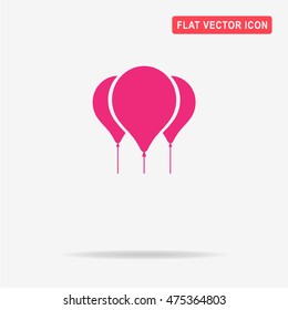 Balloons icon. Vector concept illustration for design.