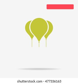 Balloons icon. Vector concept illustration for design.