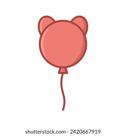globos icono plantilla de diseño vectorial simple y limpio