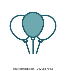 balloons icon vector design template simple and clean