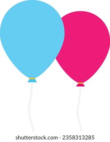 balloons Icon Vector Flat Illustration