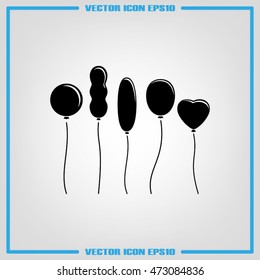 Balloons icon vector illustration eps10.