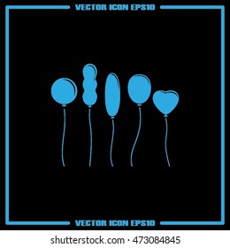 Balloons icon vector illustration eps10.