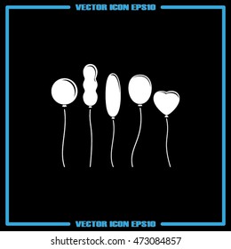 Balloons icon vector illustration eps10.