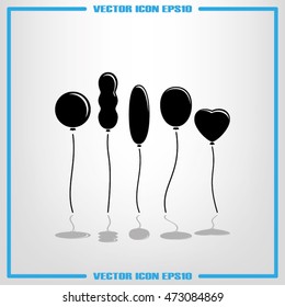 Balloons icon vector illustration eps10.